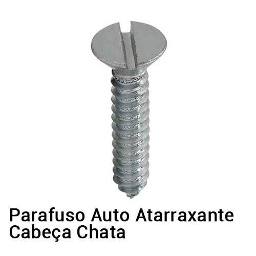 Parafuso auto atarraxante cabeca chata