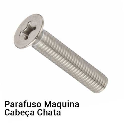 Parafuso maquina cabeca chata