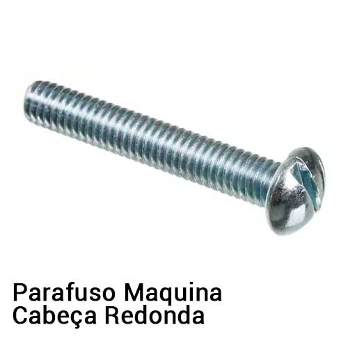 Parafuso maquina cabeca redonda